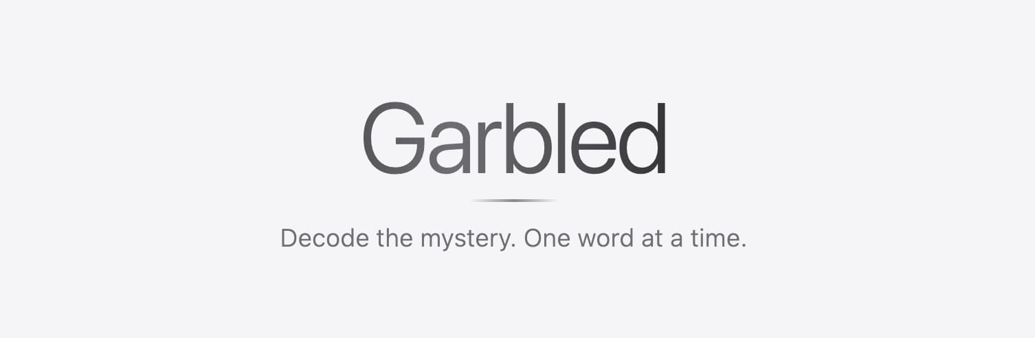 Garbled preview screenshot